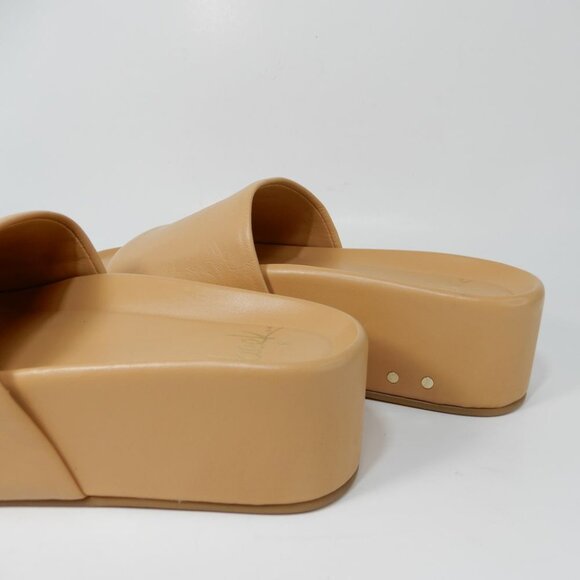 Beek Albatross Platform Flatform Slide Sandal Size 8 Nude Beige Leather NEW $310 - Picture 8 of 15